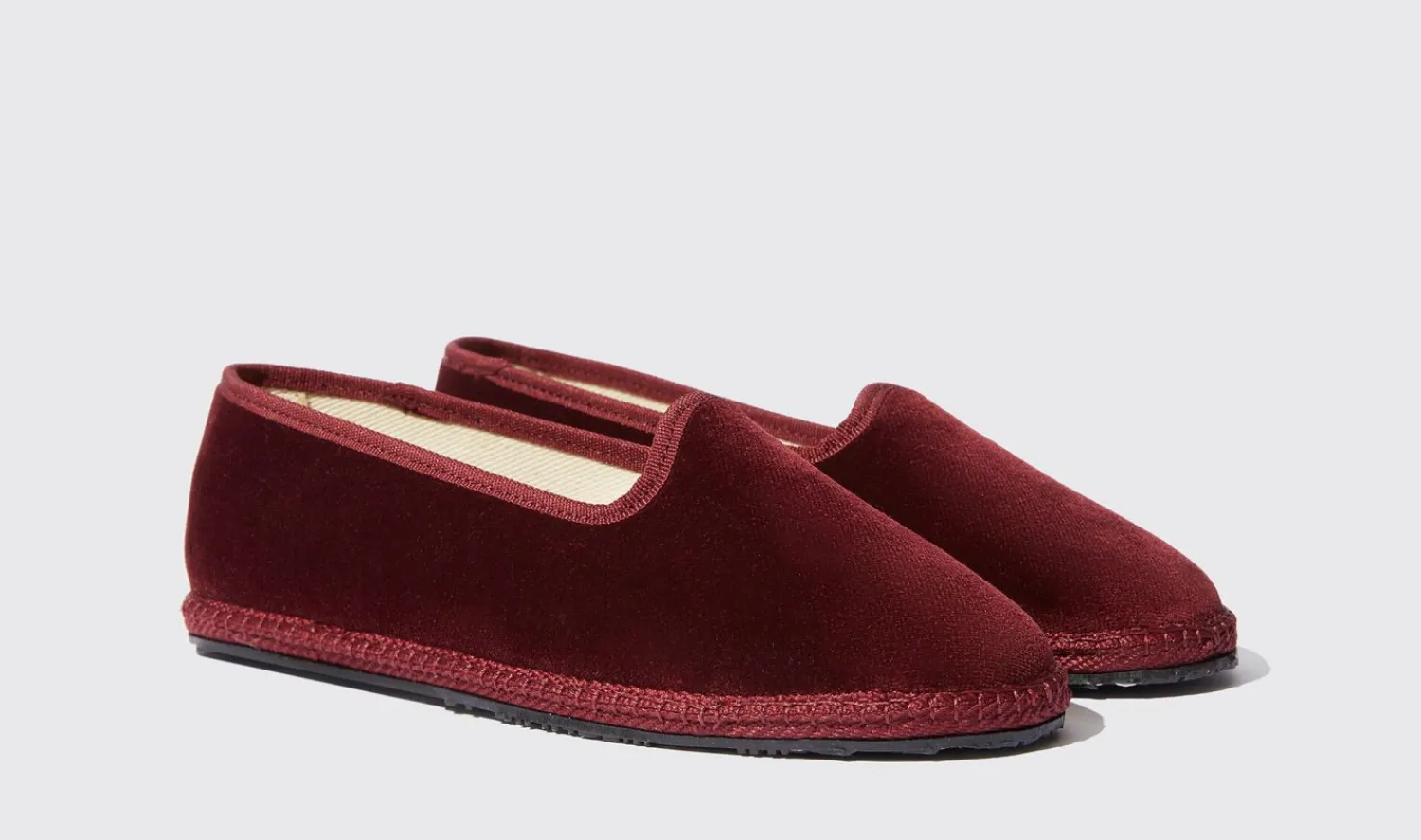 Store Scarosso Valentina Bordeaux Velluto Burgundy - Velvet