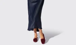 Store Scarosso Valentina Bordeaux Velluto Burgundy - Velvet