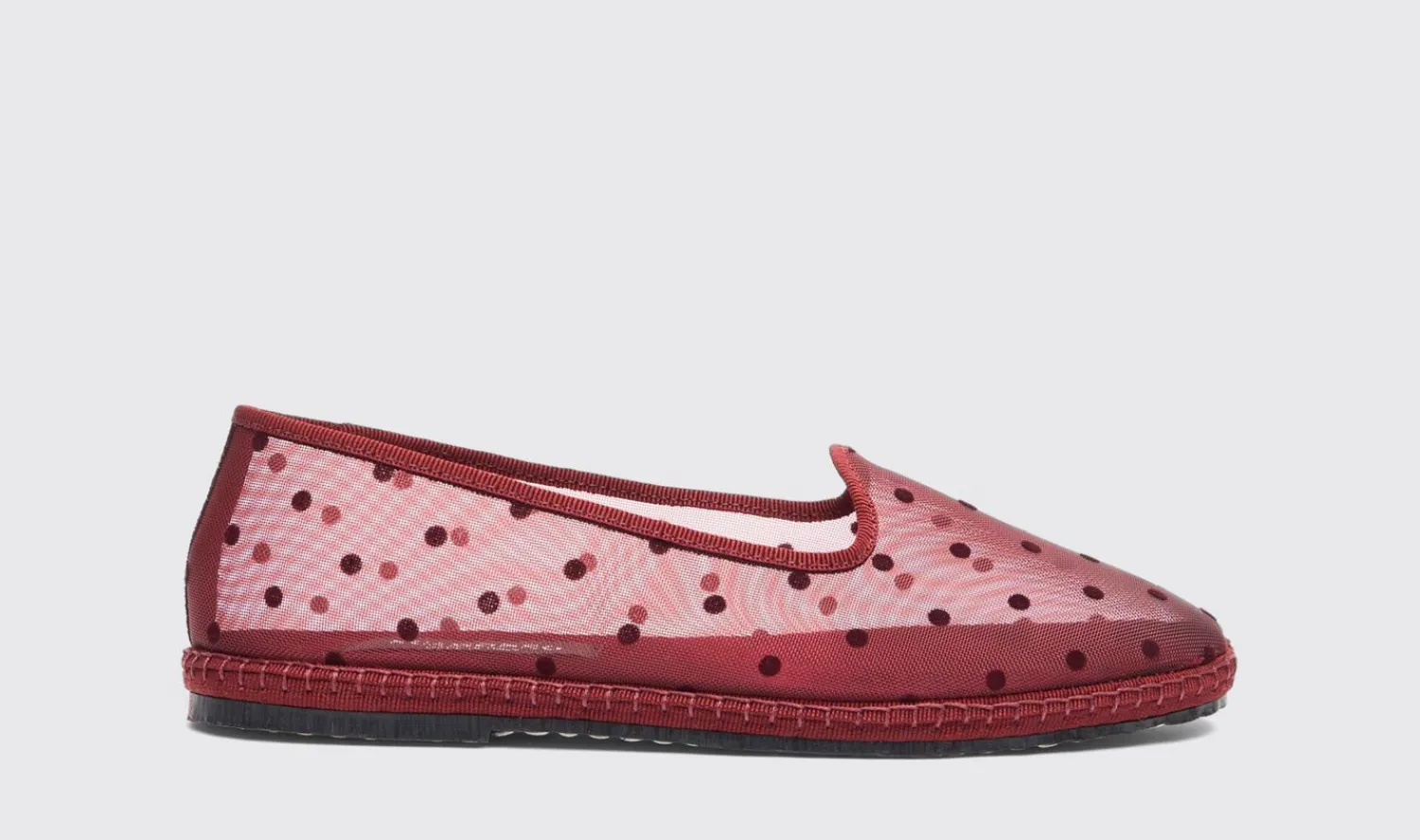 Discount Scarosso Valentina Burgundy Mesh Burgundy - Mesh