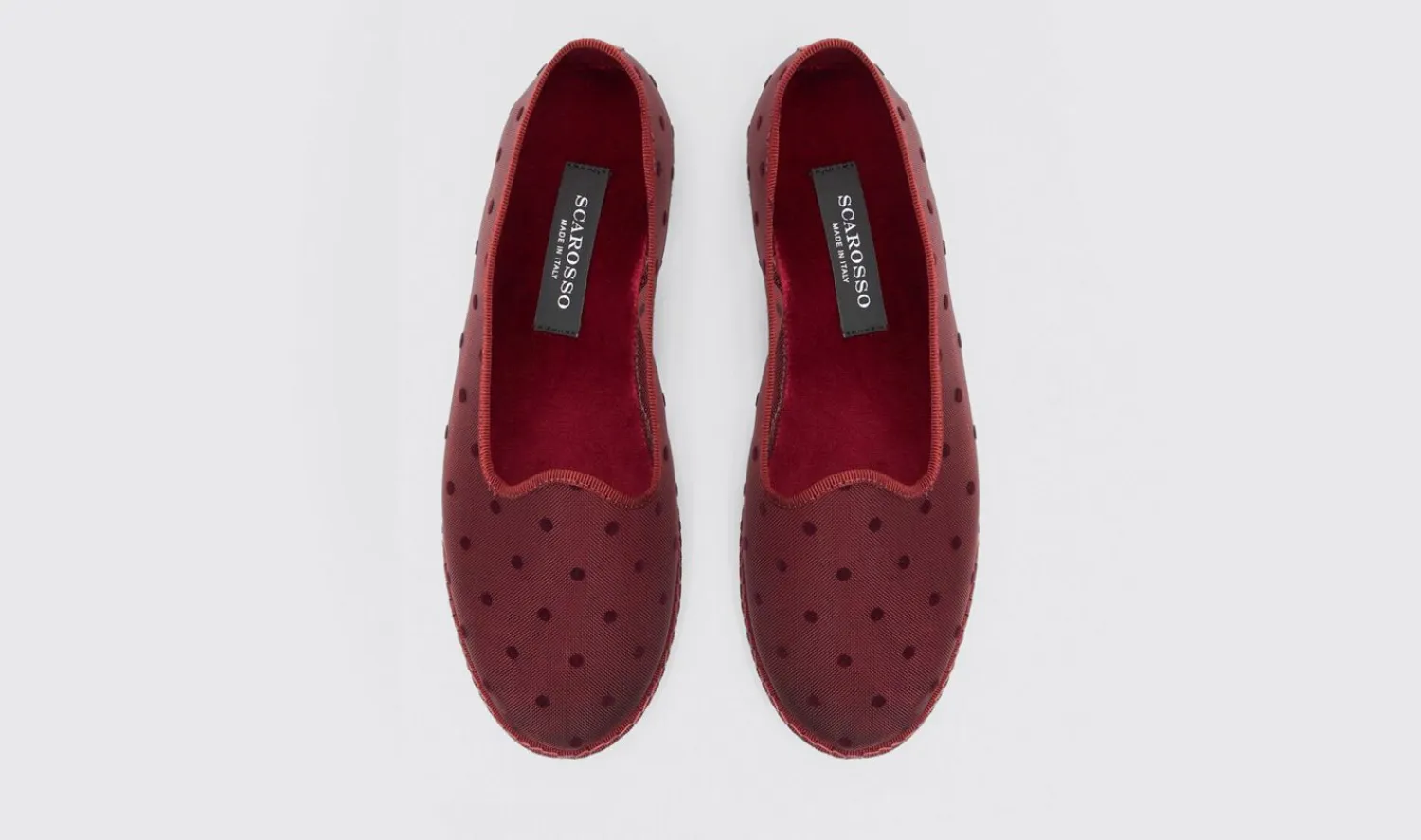 Discount Scarosso Valentina Burgundy Mesh Burgundy - Mesh