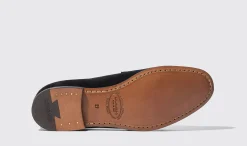 Shop Scarosso Virginia Black Strass Black - Strass Suede