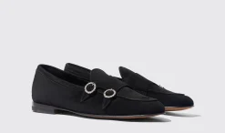 Shop Scarosso Virginia Black Strass Black - Strass Suede