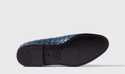 Shop Scarosso Vittorio Blu Blue - Calf