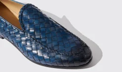 Shop Scarosso Vittorio Blu Blue - Calf