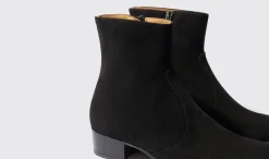 Store Scarosso Warren Black Suede Black - Suede