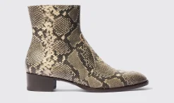Cheap Scarosso Warren Python Beige - Python-Printed Calf