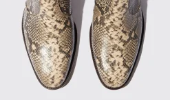 Cheap Scarosso Warren Python Beige - Python-Printed Calf