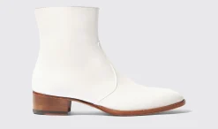 Best Sale Scarosso Warren White White - Calf